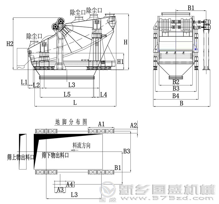 香蕉振動篩結構 香蕉振動篩結構圖